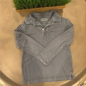 Crewcuts Boys Size 4-5 Light Blue Long Sleeve Polo